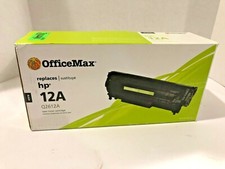 OfficeMax HP12A Q2612A Laser Toner Black Cartridge 2011, Unused Sealed