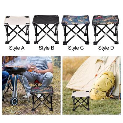 Foldable Footstool Camp Stool Compact Reusable Ottoman