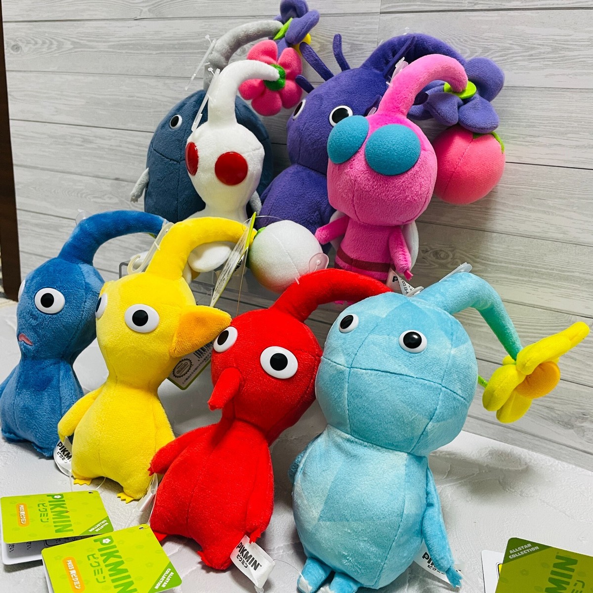 Nintendo Pikmin Plush Toy Stuffed Doll Set of 8 All Star