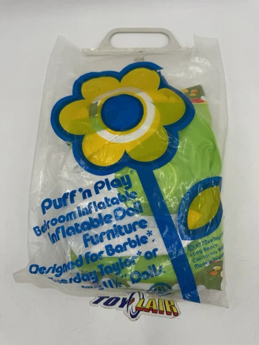 VINTAGE BARBIE 1970s PUFF N PLAY INFLATABLE BLOW UP DOLL FURNITURE Set