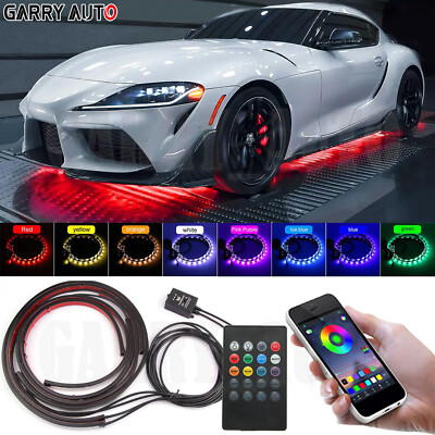 RGB APP Control Car Neon LED Atmosphere Light Chassis Underbody Underglow Lamp