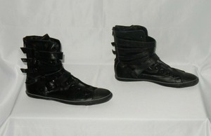 black leather converse size 7