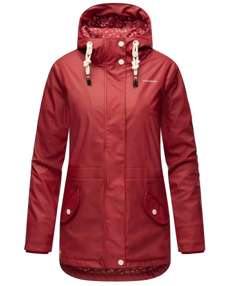 Navahoo Damen Regen Jacke Parka Wasserdicht Gefüttert Funktionsjacke Ocean Heart - Bild 3 von 4