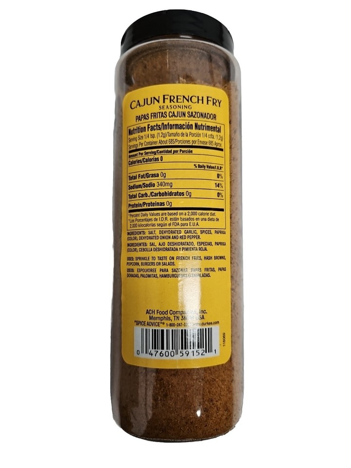 Durkee Cajun French Fry Seasoning 29 OZ. Container New eBay