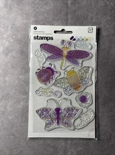 NEW 2008 BASIC GREY *Dragonfly* UNMOUNTED PHOTOPOLYMER STAMPS - $15.83 MSRP