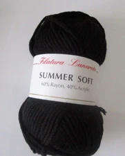 Filatura Lanarota Summer Soft Yarns Black lot (7-in-pack)