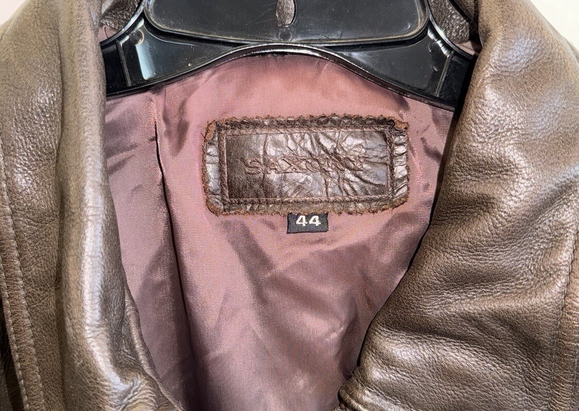 Vintage 1980s Saxony Leather Jacket, 100% LEATHER Size 44 | eBay Vintage 1980s Saxony Leather Jacket, 100% LEATHER Size 44 | eBay