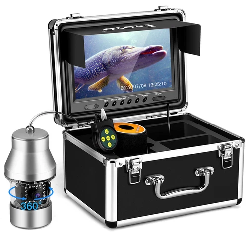 Eyoyo 8G Underwater Fishing Camera 360° Horizontal Panning Camera 9in 30M Cable - Picture 1 of 15