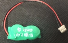 Brand New 2-V40H-3P 2.4V 40 mAh CMOS Battery, Toshiba Tecra,