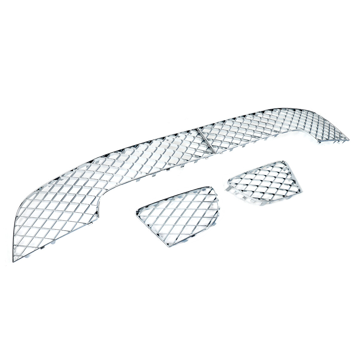 Bentley Continental GT 2018-2020 Front Lower Bumper grilles 4 pcs Chrome