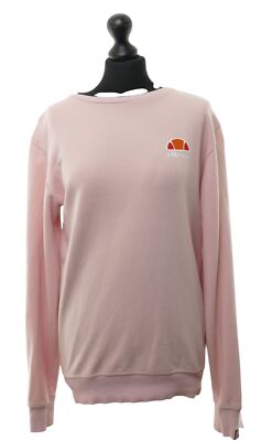 Elesse Damen Sweatshirt Pulli 36 rosa uni Rundhals Sweat mit Baumwolle