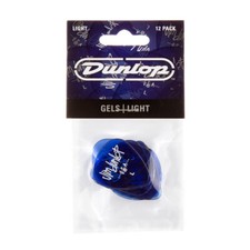 Dunlop Gels Blue Light Picks 12-Pack , Vivid Translucent Polycarbonate