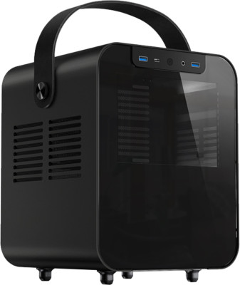 Jonsplus BO100-G Portable, Mini-ITX PC Case with Tempered Glass