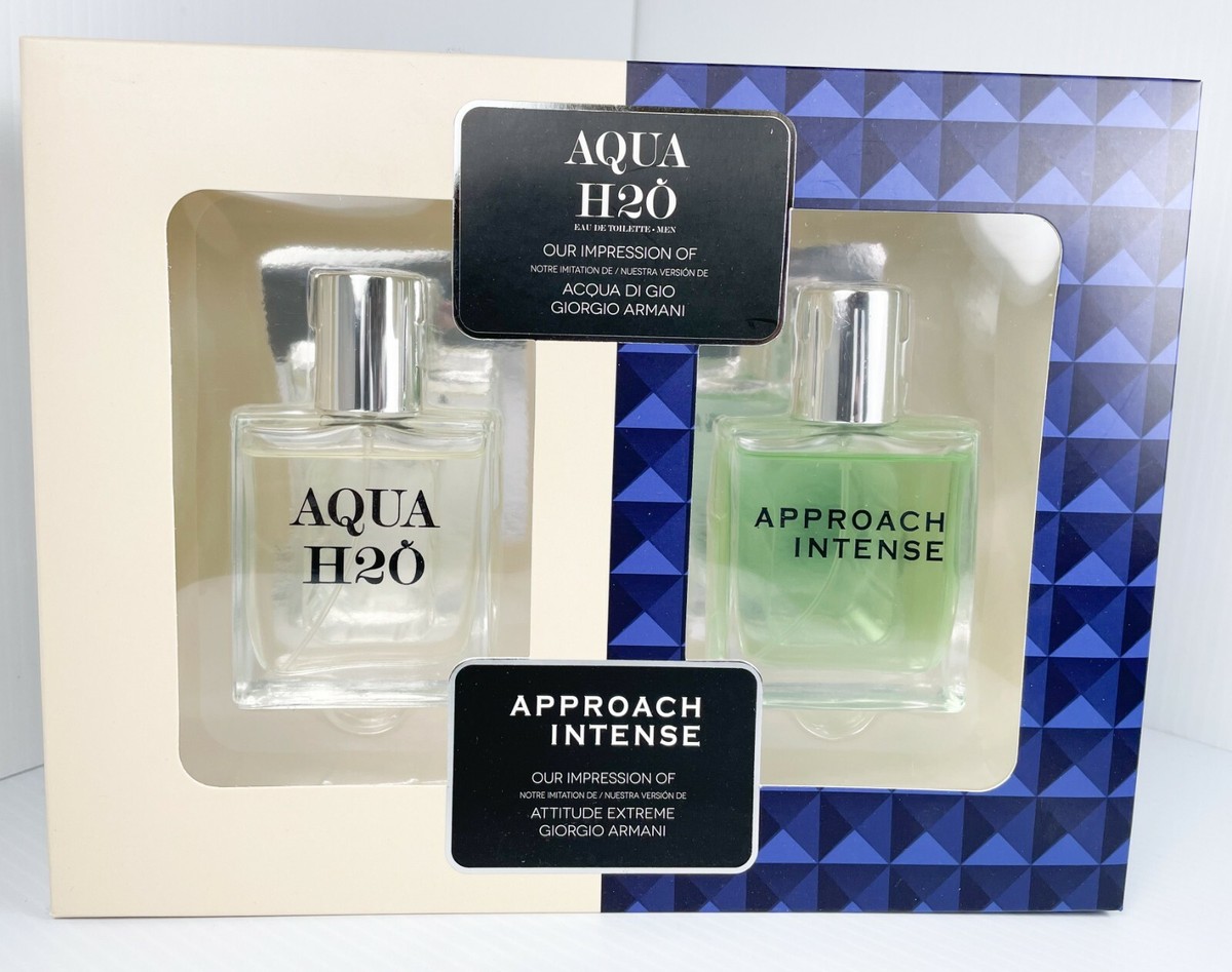 AQUA H2O / APPROACH INTENSE Men's Duo Fragrance GIFT SET by