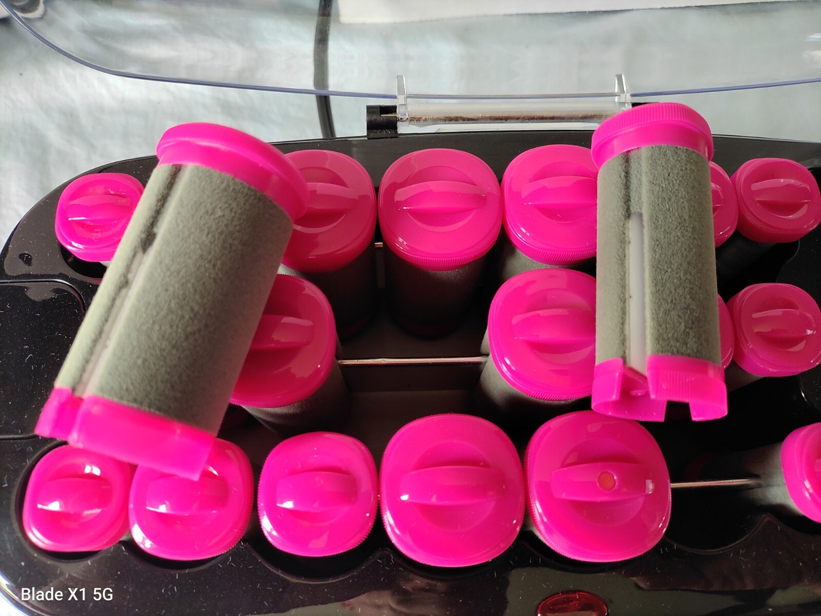Conair Hot Hair Roller Set SML Flocked Rollers Complete 20 w All Clips