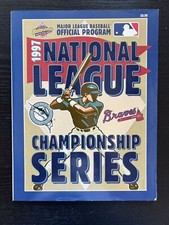 Major League Baseball Official Program 1997 NLCS Playoffs Marlins vs Braves