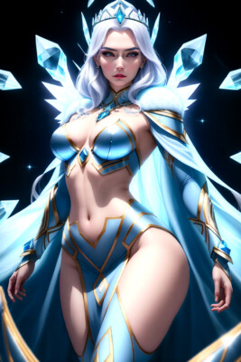 ICE QUEEN COMIC FANTASY FINE ART PRINT 13''x19'' PHOTO PICTURE POSTER B336