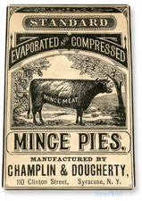 TIN SIGN Mince Pies Kitchen Cottage Store Shop Feed Farm A126