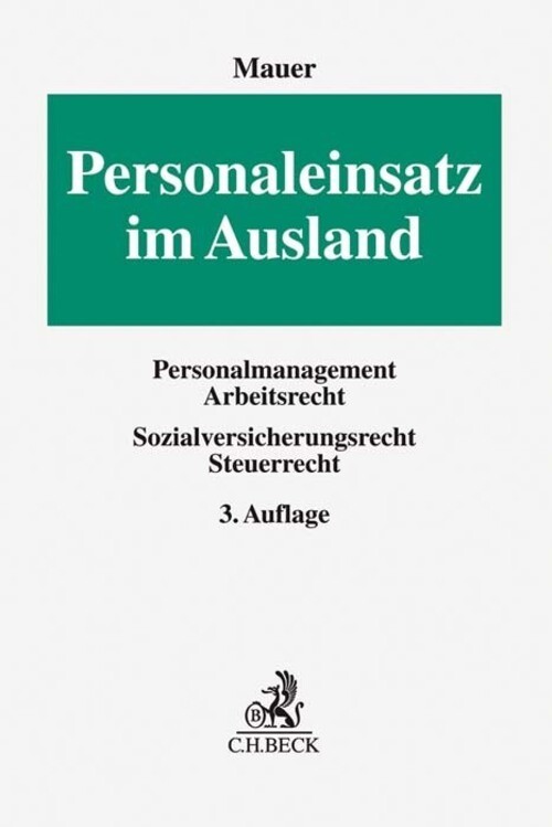 Thumbnail - Personaleinsatz Ausland | Reinhold Mauer | Deutsch | Buch | Xxviii |
