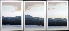 Jim Boutwell "Chinook I, II, III" Triptych of 3 Signed ltd ed Art Serigraphs