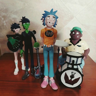 Gorillaz Band 2D Rock Band Noodle Member Murdoc Russel Action Figures Model TOYS