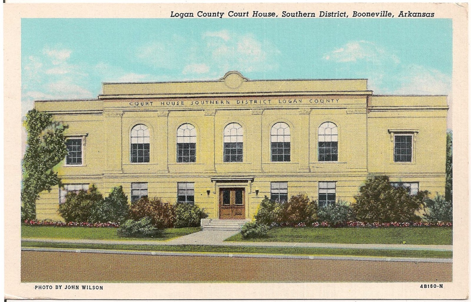 Logan County Court House in Booneville AR Postcard eBay