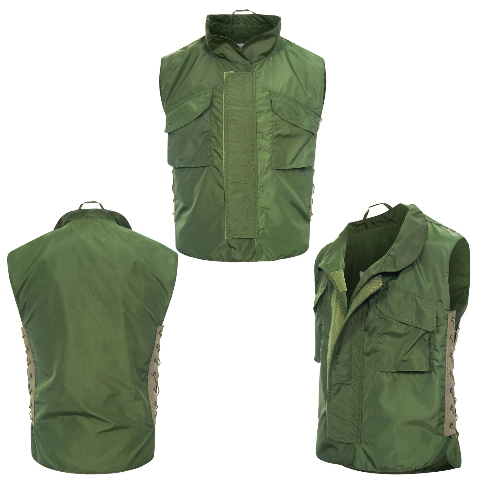 Army Vest Original Military Combat Lightweight Flak Cover Vintage