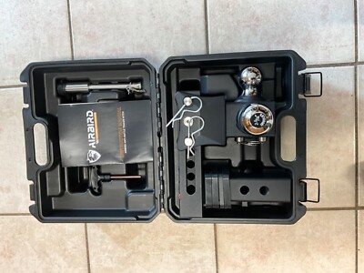 Airbird Adjustable Trailer Hitch 1-7/8 & 2'' & 2-5/16'' Ball 2'' Receiver 5'' Drop