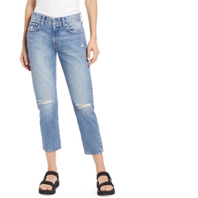 Edwin Womens Kali Jeans in Quest Blue Ankle Length Size 30 Waist NWT