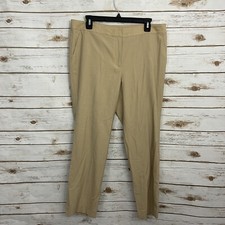 St John Tan Beige Career Pants Size 10