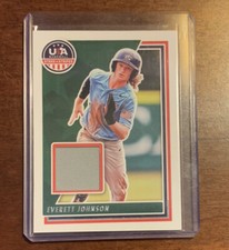 2022 USA Stars & Stripes Everett Johnson Jersey Relic Patch Card #USAM-EJ