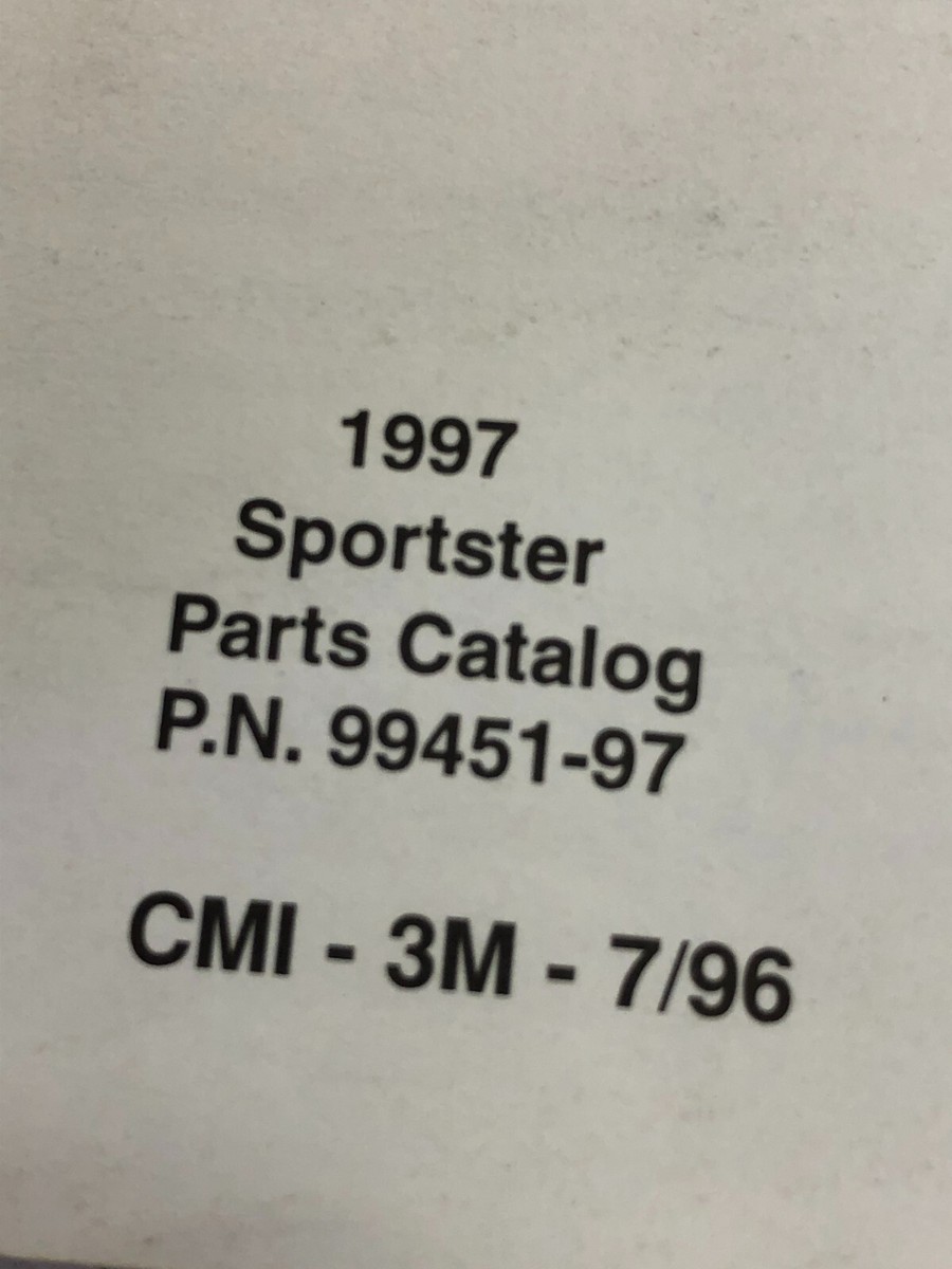 Harley-Davidson OEM 1997 XLH MODELS Catalog OEM Part P/N 99451-97