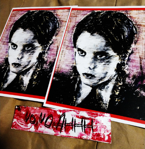 wednesday addams horror movie art print 8x10 addams family artwork print - Picture 2 of 2