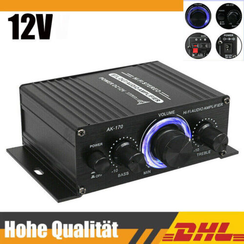 400W Digital Stereo Audio LeistungsverstärkerMikrofon Mini Sound Amplificador - Afbeelding 1 van 11