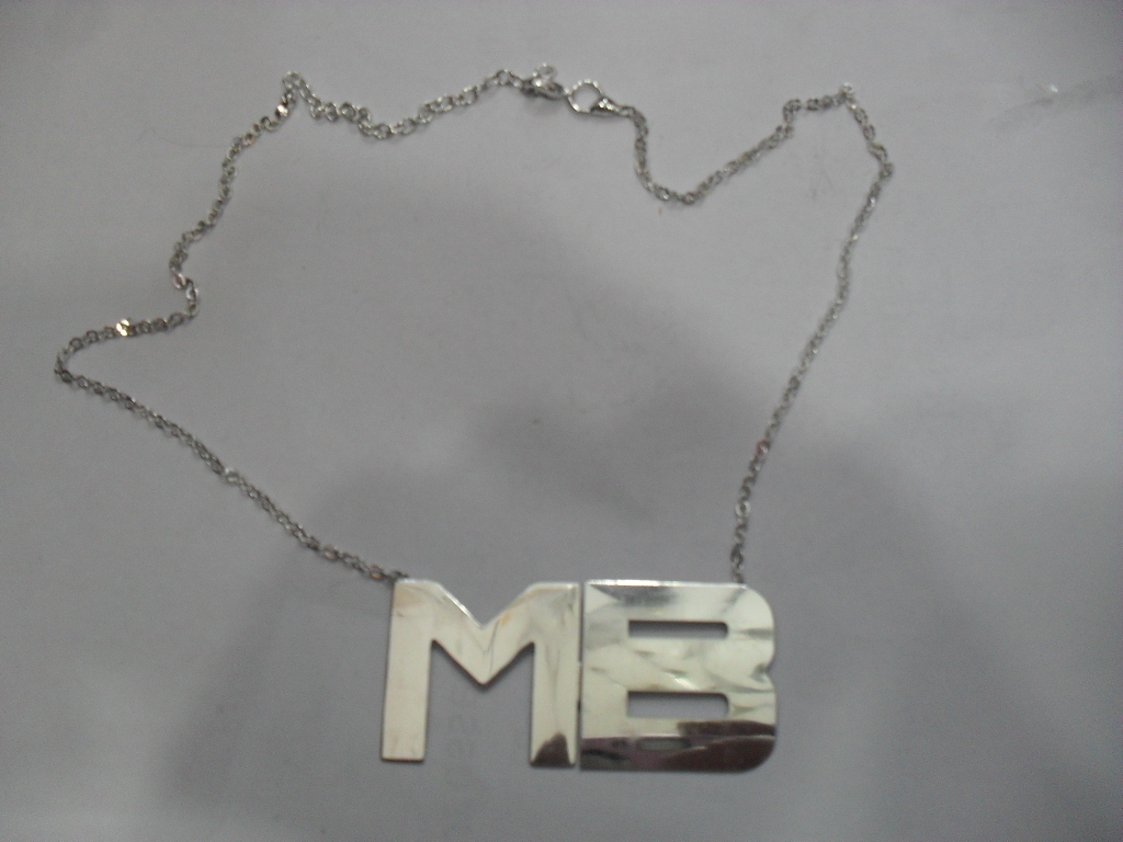 Collar Con 2 Letras Iniciales 45CM Regulable Necklace Personalizado