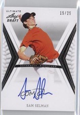 2012 Leaf Ultimate Draft Silver 15/25 Sam Selman #BA-SS1 Auto 1h5