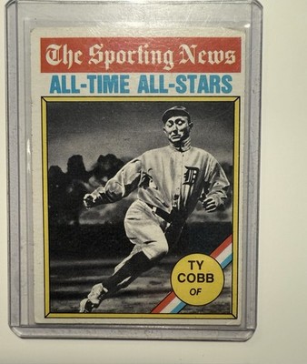 1976 Topps - The Sporting News AllTime All-Stars Ty Cobb #346