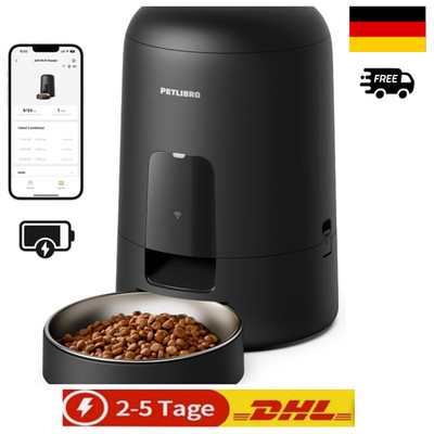 PETLIBRO Futterautomat Katze Kabellos 2 4G WiFi Futterspender Akku