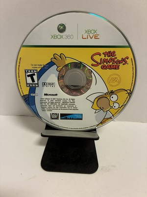 #ad The Simpsons Game Microsoft Xbox 360 2007 DISK ONLY Tested amp; Working $49.99