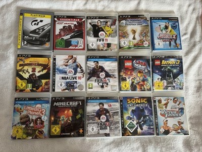 15 PlayStation 3 Spiele (PS3)   Minecraft, LEGO, Sonic, FIFA, Need for Speed uvm