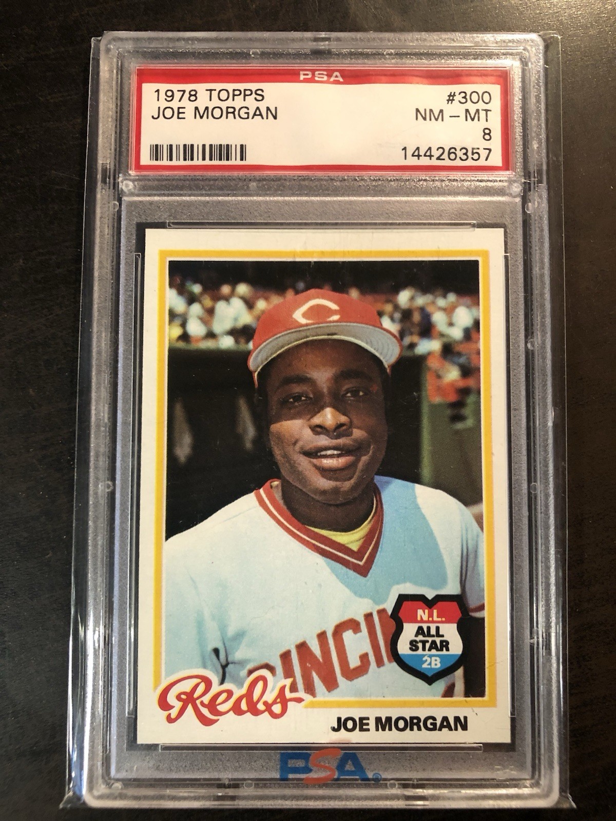 1978 TOPPS #300 JOE MORGAN REDS HOF PSA 8