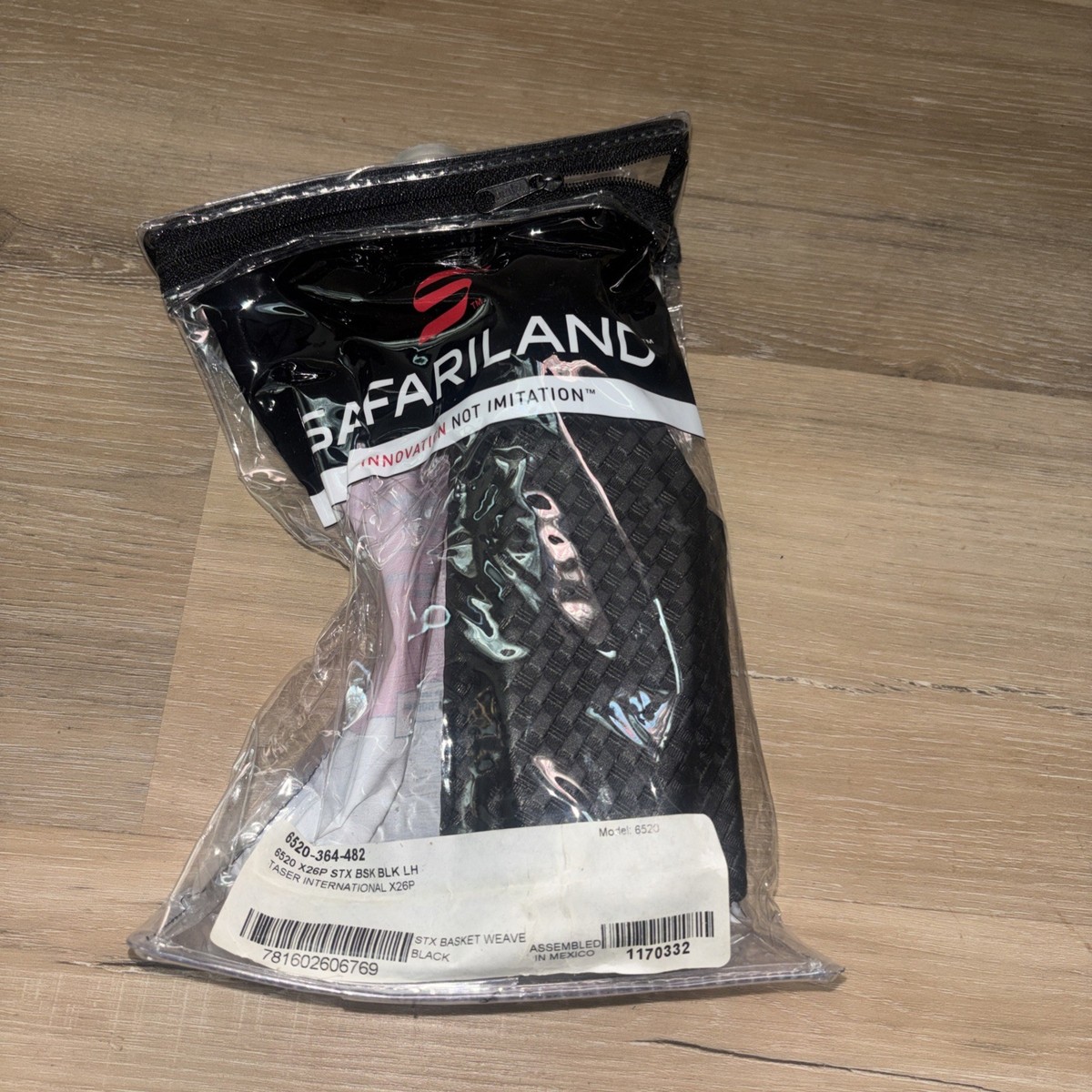 Safariland 6520-364-482 Taser x26p Left Hand Duty Holster Black