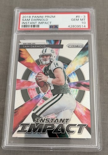 Sam Darnold [Green Prizm] #II-3 2018 Panini Prizm Instant Impact card