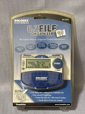 Rolodex Electronics Franklin E-Z File Pro Contacts Organizer RK-8203 New In Box