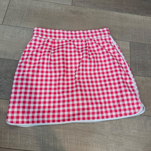 J.CREW WOMENS PINK WHITE PLAID SKORT SIZE SMALL - Picture 6 of 8
