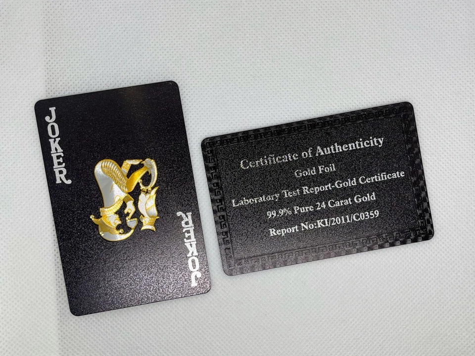 Luxury Mazzo di Carte da Gioco in Lamina d'Oro 24K– Lusso e Stile - Immagine 2 di 4