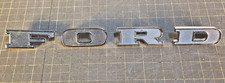 Vintage Ford Badge Chrome Emblem F O R D Letters Metal Logo B