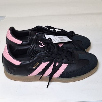 New Adidas Samba Inter Miami CF ''Messi'' Shoes - Black / Light Pink Men's Size 9