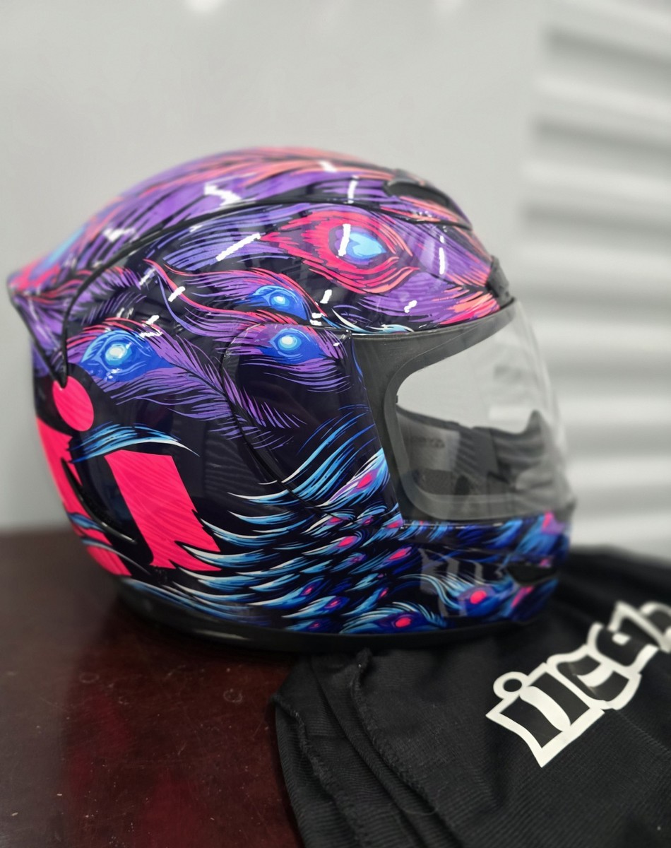 Women's Icon Airmada Opacity Full Face Motorcycle Helmet Size
