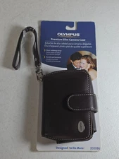 Olympus Premium Slim Camera Case for Digital Cameras Brown Leather 202286